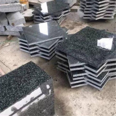 Forest green granite tiles
